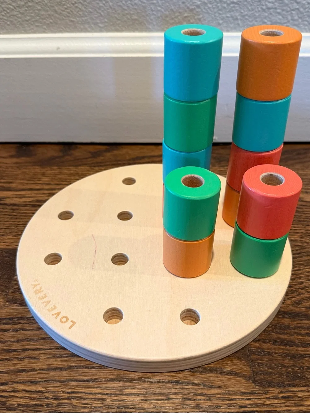 LOVEVERY Wooden Peg Stacker